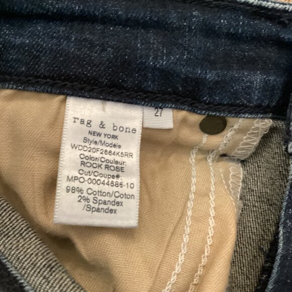 Rag & Bone Jeans Size 27 Nina High-Rise Skinny Dark Wash Stretch - Picture 11 of 11